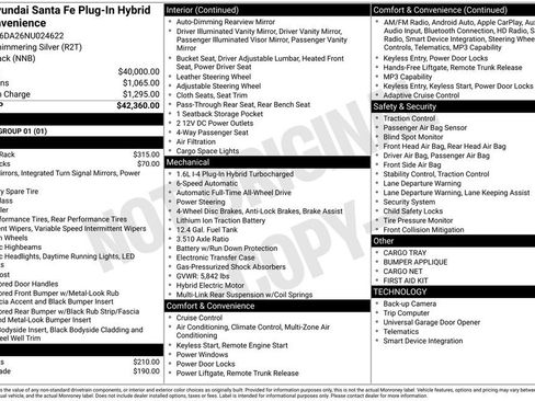 Certified 2022 Hyundai Santa Fe SEL Convenience AWD/4WD image 43