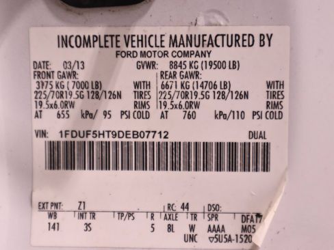 Used 2013 Ford F550 4x4 Regular Cab Super Duty w/ Payload Upgrade Pkg image 38