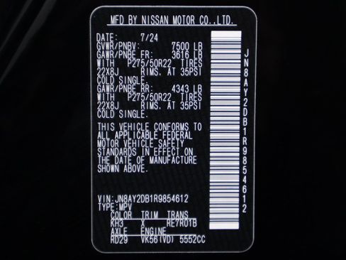 Used 2024 Nissan Armada Platinum w/ Captain's Chairs Package image 49