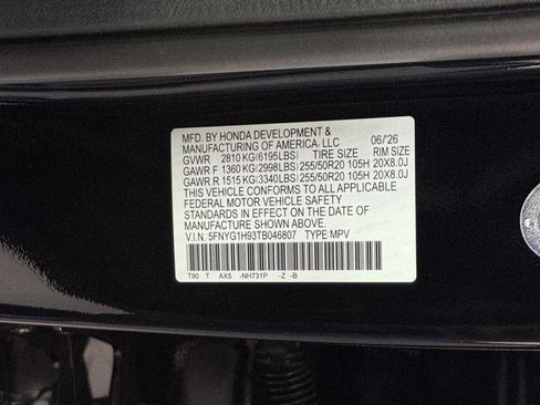 New 2026 Honda Pilot Black Edition image 26