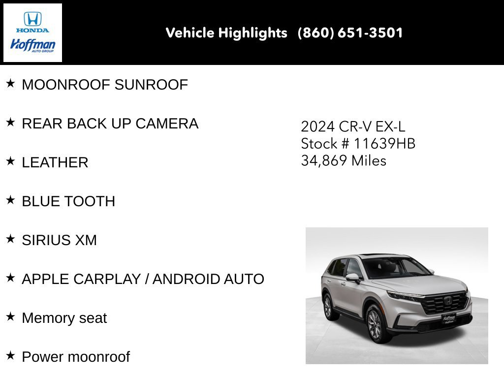 Used 2024 Honda CR-V EX-L image 8