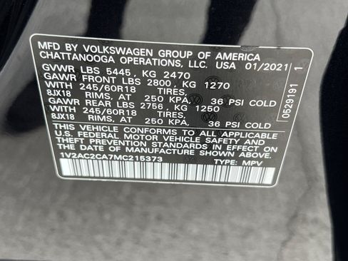 Used 2021 Volkswagen Atlas Cross Sport S FWD image 31