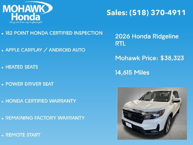 Certified 2026 Honda Ridgeline RTL image 16