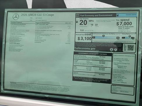New 2026 Mercedes-Benz GLE 53 AMG 4MATIC Coupe image 18