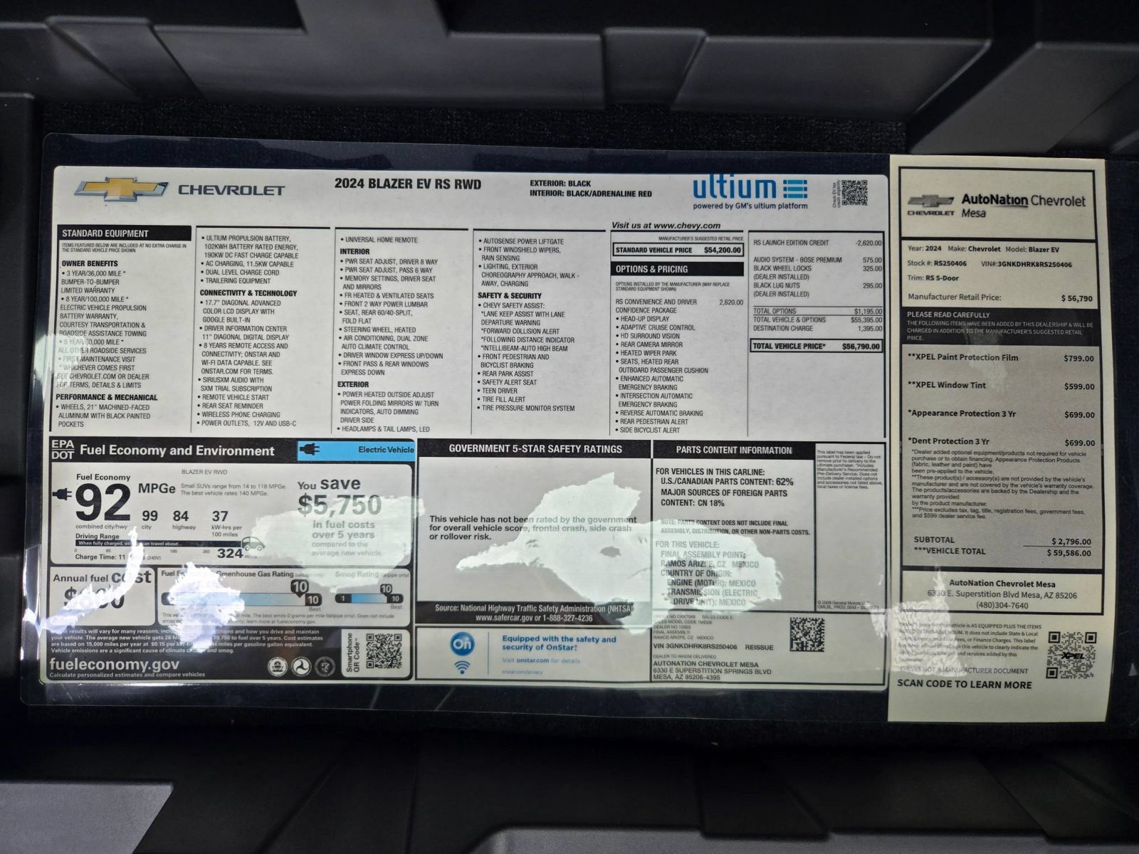 Used 2024 Chevrolet Blazer EV RS RWD image 34