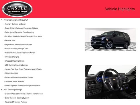 Certified 2024 Chevrolet Tahoe LT w/ LT Signature Package image 3