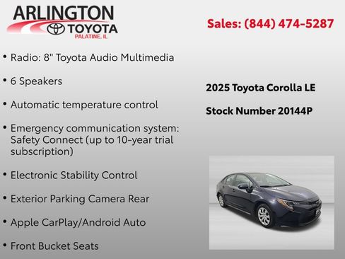 Used 2025 Toyota Corolla LE FWD image 4
