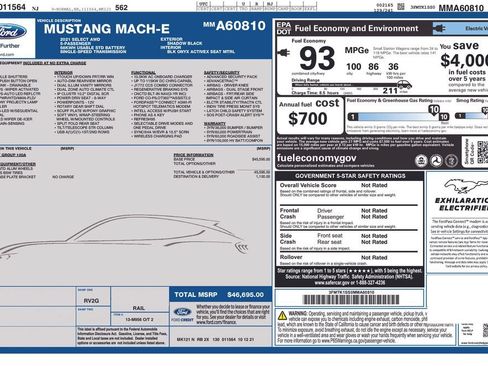 Used 2021 Ford Mustang Mach-E Select AWD/4WD image 16