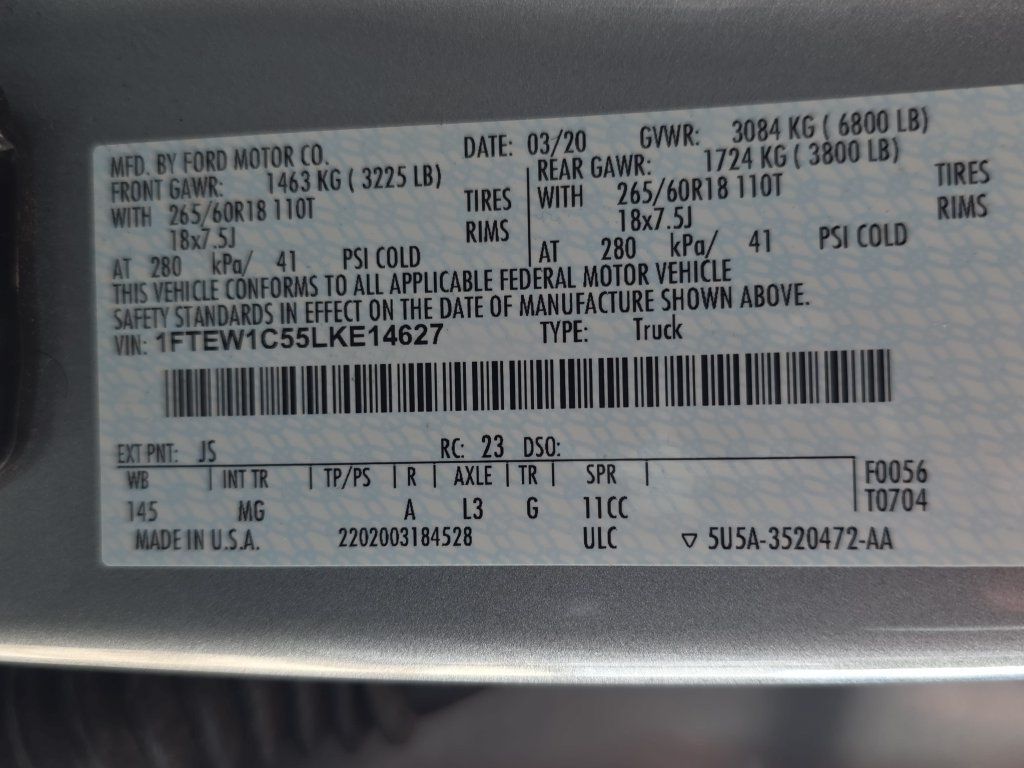 Used 2020 Ford F150 XLT w/ Trailer Tow Package RWD image 36