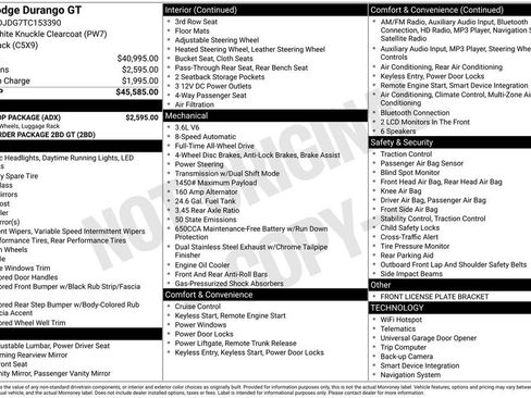 New 2026 Dodge Durango GT w/ Blacktop Package AWD/4WD image 4