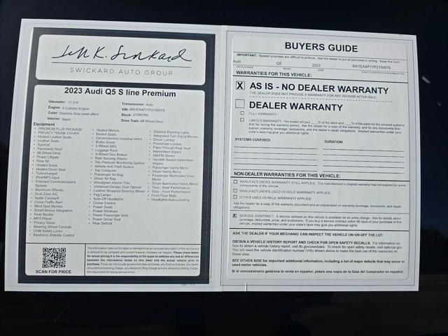 Used 2023 Audi Q5 2.0T Premium Plus w/ Premium Plus Package AWD/4WD image 16