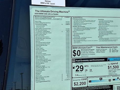 Certified 2025 BMW 330i xDrive Sedan w/ Convenience Package image 28