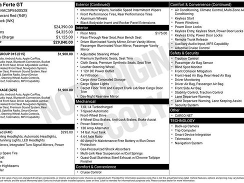 Certified 2023 Kia Forte GT w/ GT2 Package FWD image 3