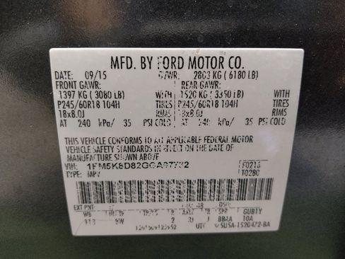 Used 2016 Ford Explorer XLT AWD/4WD image 33