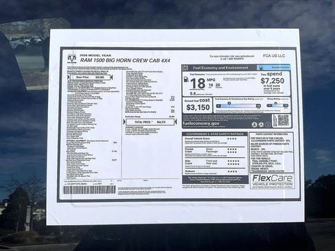 New 2026 RAM 1500 4x4 Crew Cab image 38