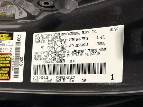 New 2026 Toyota Sequoia SR5 w/ SR5 Premium Package AWD/4WD image 27
