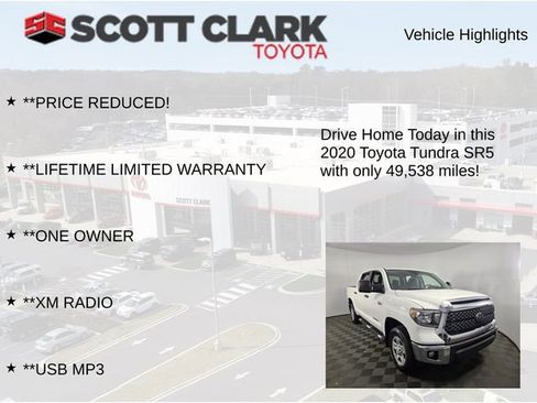 Used 2020 Toyota Tundra SR5 w/ SR5 Upgrade Package AWD/4WD image 13