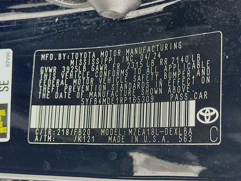 Certified 2024 Toyota Corolla LE FWD image 31