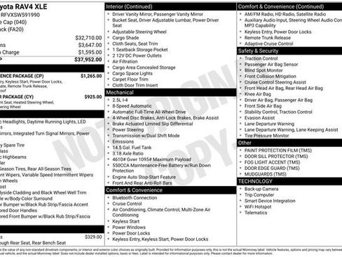 Certified 2025 Toyota RAV4 XLE w/ Convenience Package AWD/4WD image 10