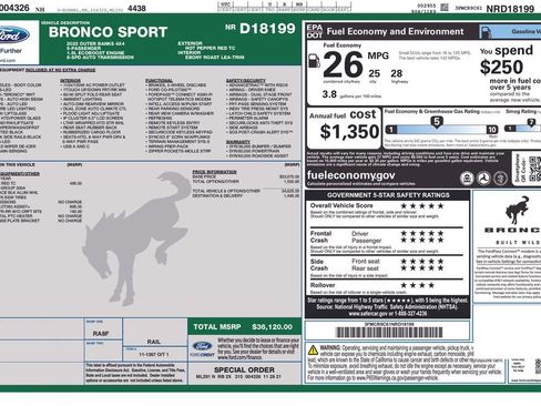 Certified 2022 Ford Bronco Sport Outer Banks image 12