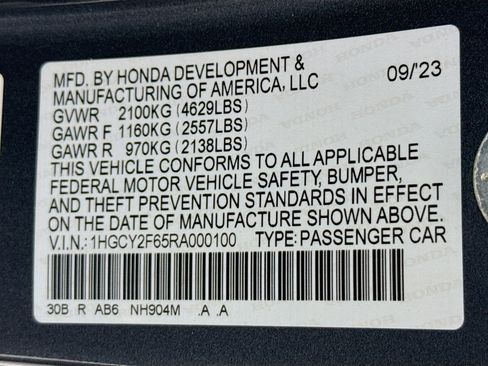 Certified 2024 Honda Accord EX-L image 37