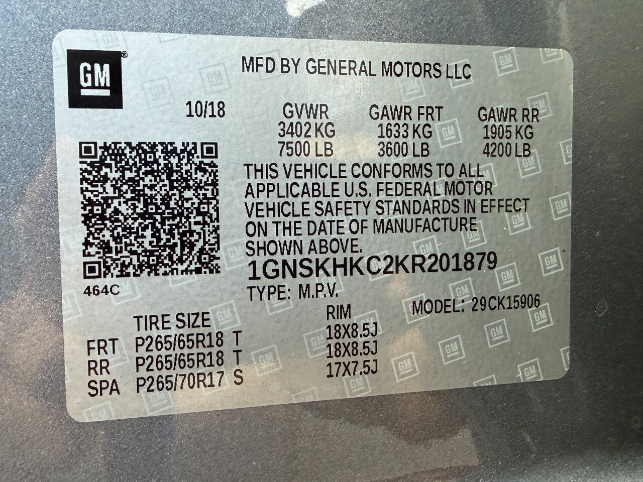 Used 2019 Chevrolet Suburban LT AWD/4WD image 43