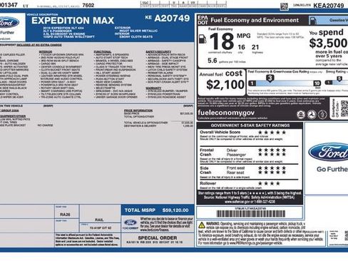 Used 2019 Ford Expedition Max XLT AWD/4WD image 47