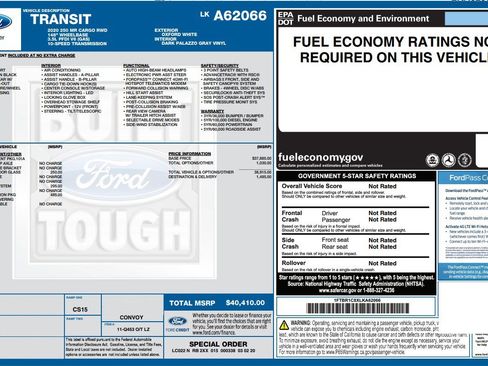 Used 2020 Ford Transit 250 Medium Roof w/ Load Area Protection Package image 4