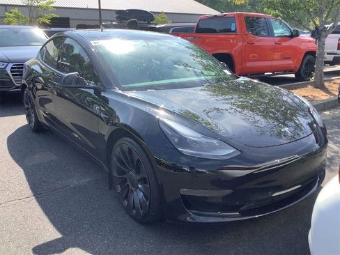 Used 2021 Tesla Model 3 Performance AWD/4WD image 2