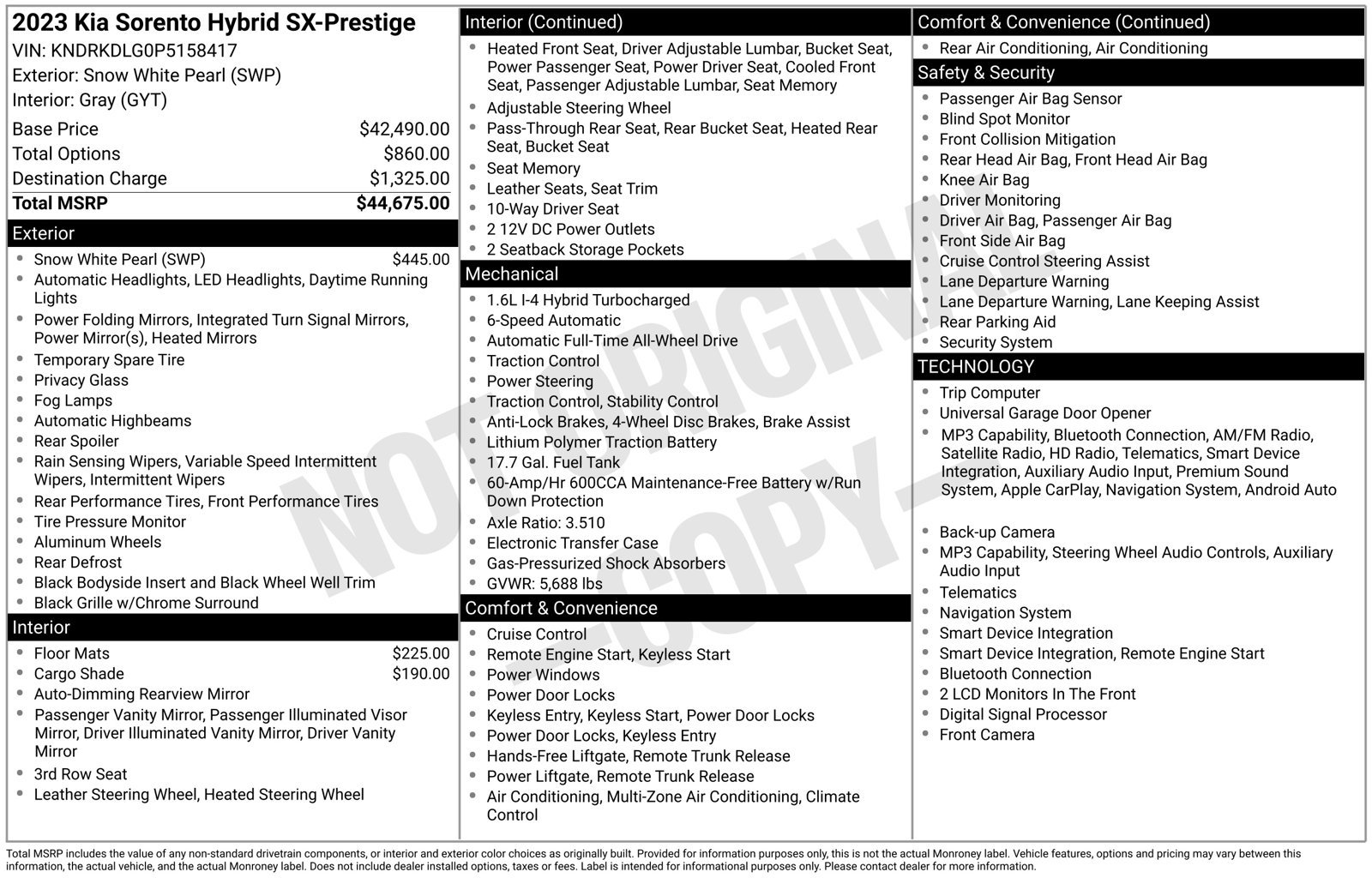 Used 2023 Kia Sorento SX Prestige AWD/4WD image 3