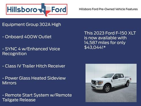 Used 2023 Ford F150 XLT w/ Equipment Group 302A High AWD/4WD image 3