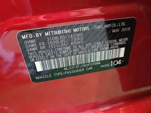 Used 2019 Mitsubishi Mirage G4 ES FWD image 33