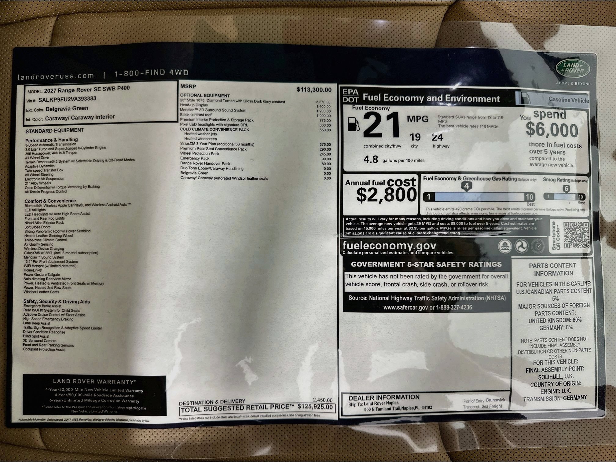 New 2027 Land Rover Range Rover SE AWD/4WD image 27