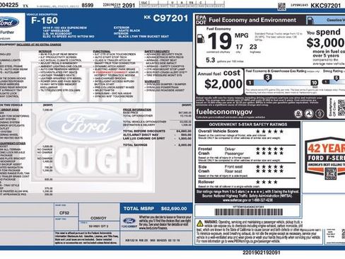 Used 2019 Ford F150 Lariat w/ Equipment Group 502A Luxury image 13