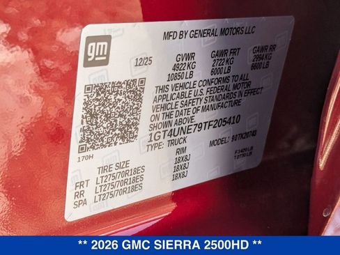 New 2026 GMC Sierra 2500 SLT w/ SLT Convenience Package image 37