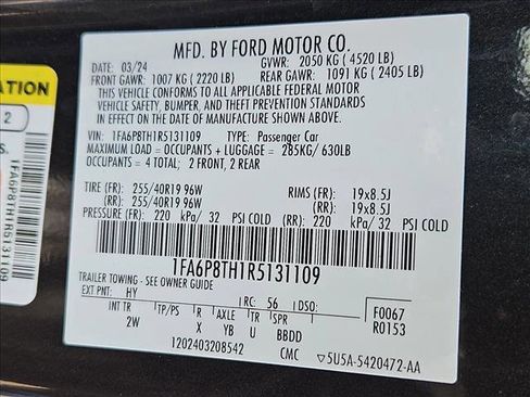Used 2024 Ford Mustang Coupe RWD image 24