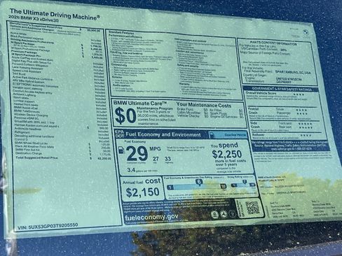 New 2026 BMW X3 xDrive30 w/ Premium Package image 30