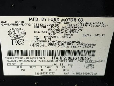 Used 2018 Ford Taurus Limited AWD/4WD image 25