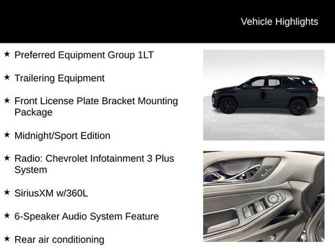 Certified 2023 Chevrolet Traverse LT w/ Midnight/Sport Edition AWD/4WD image 27