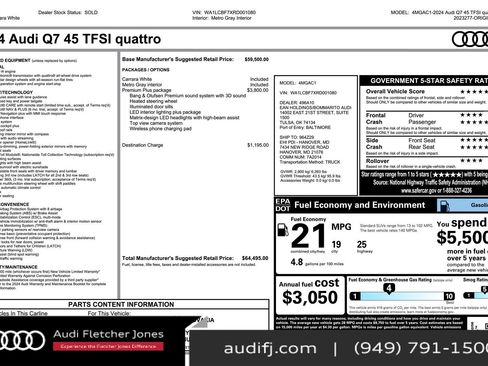 Used 2024 Audi Q7 2.0T Premium Plus image 3