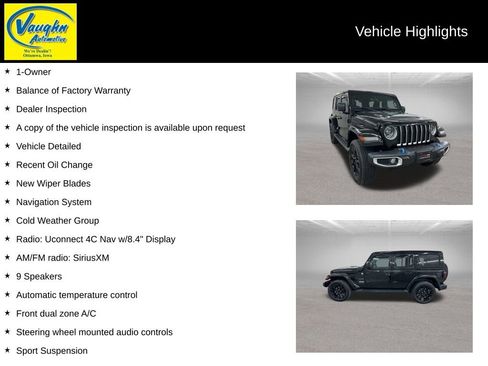 Used 2023 Jeep Wrangler Unlimited Sahara w/ Cold Weather Group image 2