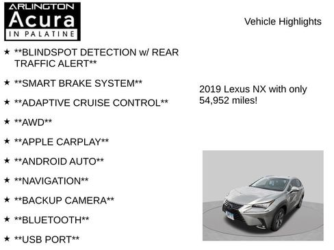 Used 2019 Lexus NX 300h AWD w/ Premium Package image 8