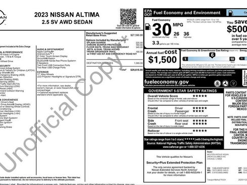 Used 2023 Nissan Altima 2.5 SV AWD/4WD image 22