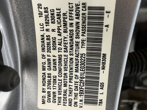 Certified 2020 Honda Civic LX image 17