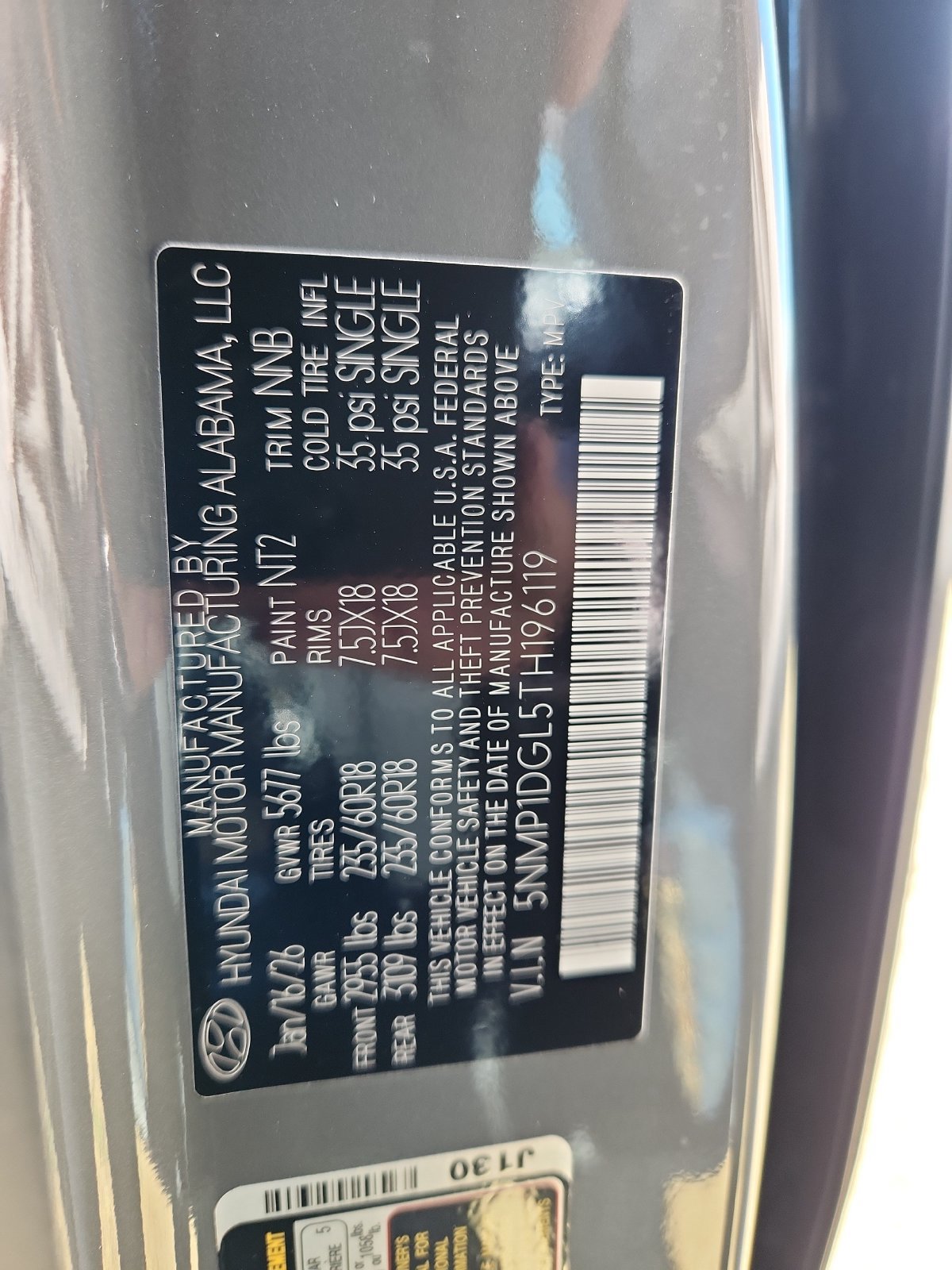 Certified 2026 Hyundai Santa Fe SE AWD/4WD image 13