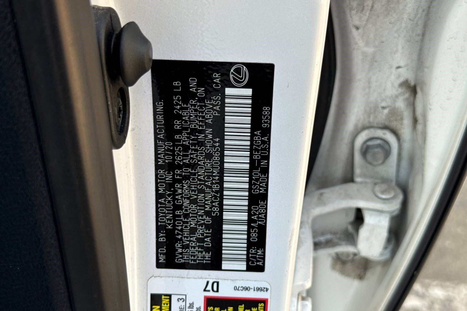 Certified 2021 Lexus ES 350 FWD image 40