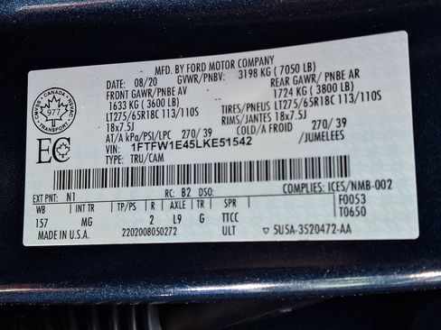 Used 2020 Ford F150 XLT w/ Equipment Group 301A Mid AWD/4WD image 27