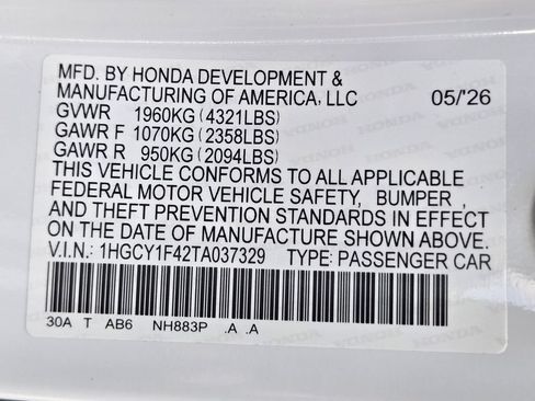 Certified 2026 Honda Accord SE image 31