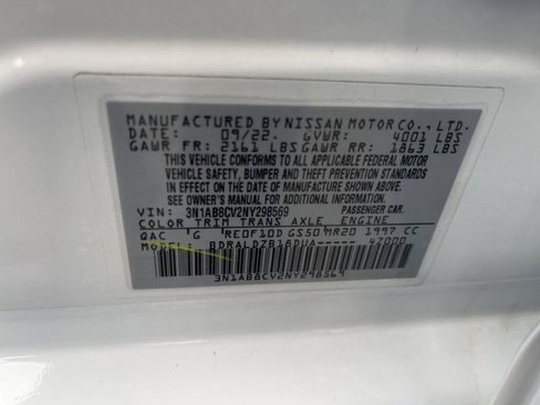 Certified 2022 Nissan Sentra SV w/ Trunk Package image 29