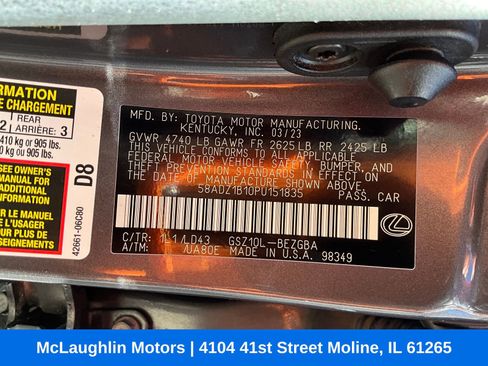 Used 2023 Lexus ES 350 w/ Premium Package image 19